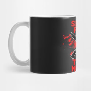 Evil Dead "Shoot first think never" Mug